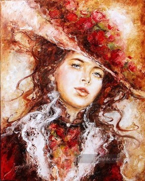 hüftlange figur jungen frau Ölbilder verkaufen - Hübsche Frau 18 Impressionist